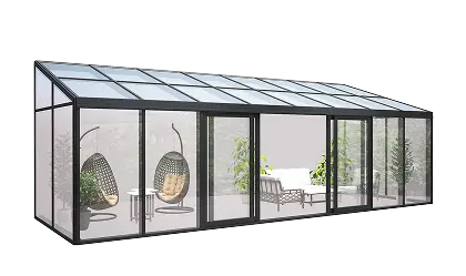 Completed sunroom project walkthrough and warranty review with homeowner