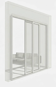 AlumaVerse consultant reviewing telescopic door project with homeowner